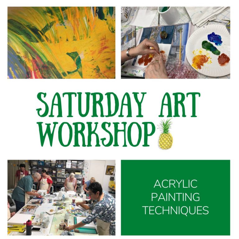 Saturday Art Workshop Acrylic Painting Techniques