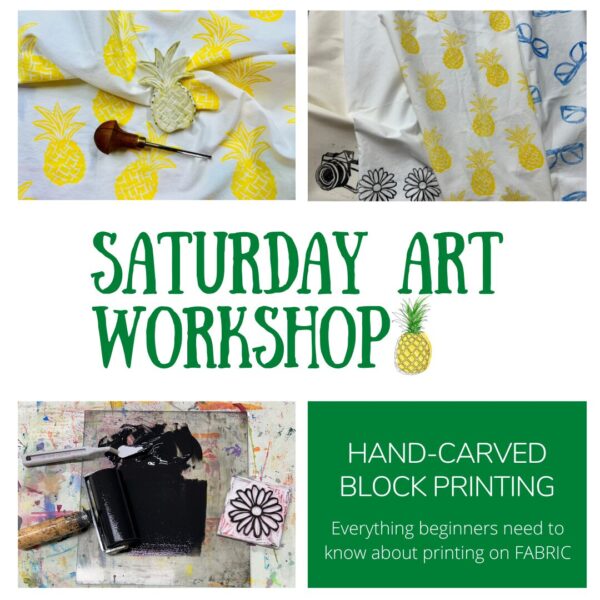 Saturday Art Workshop Hand Carved Block Printing
